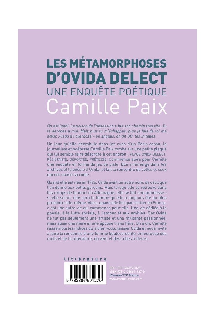 Les métamorphoses d'Ovida Delect