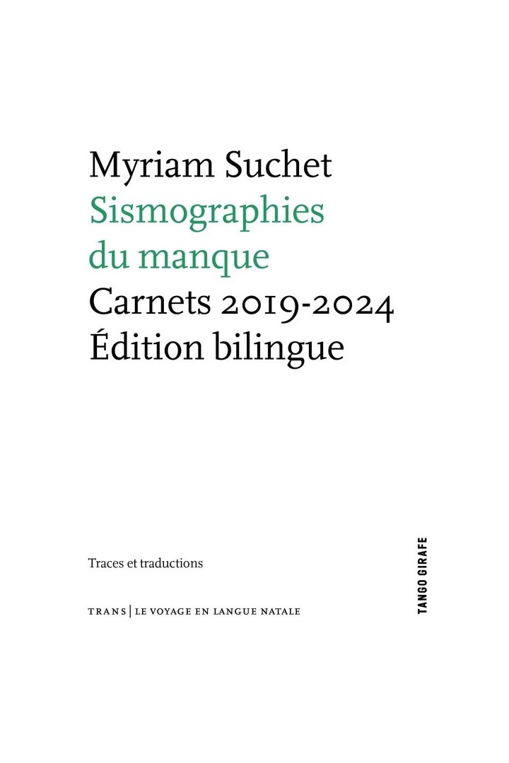 Sismographies du manque : Carnets 2019-2024