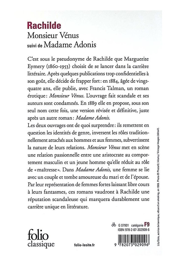 Monsieur Vénus : Madame Adonis