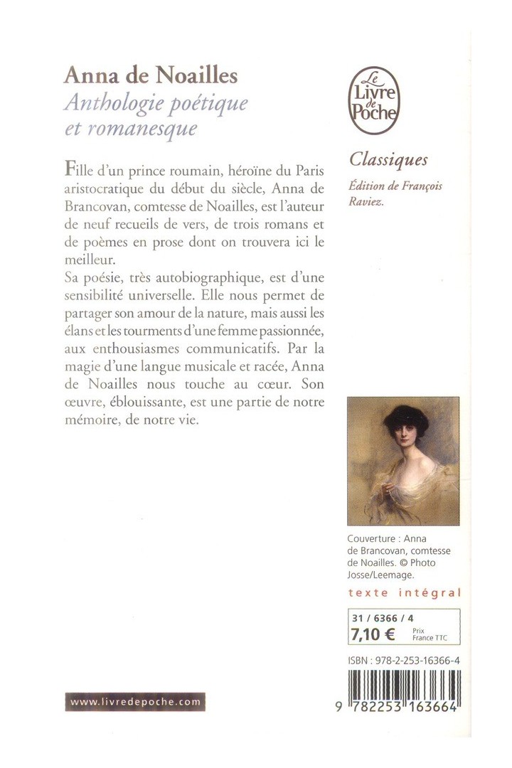 Anthologie poétique et romanesque
