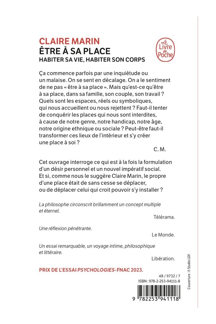 Être à sa place
