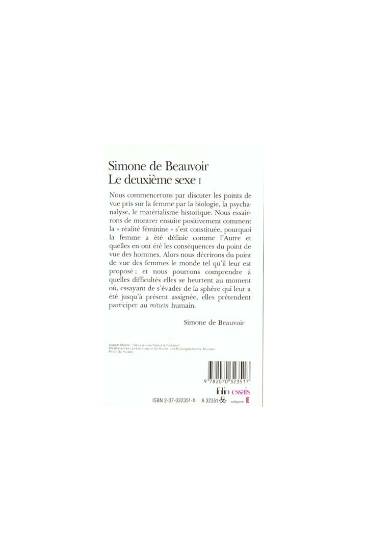 Le deuxième sexe Tome 1