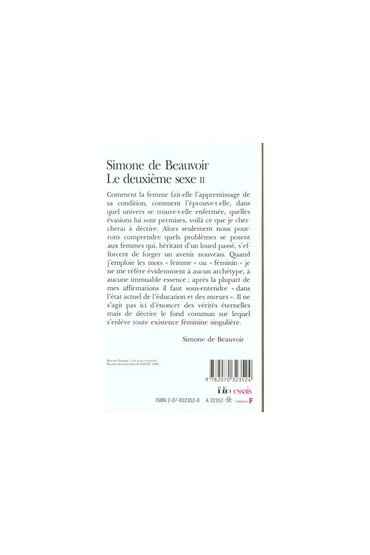 Le deuxième sexe Tome 2