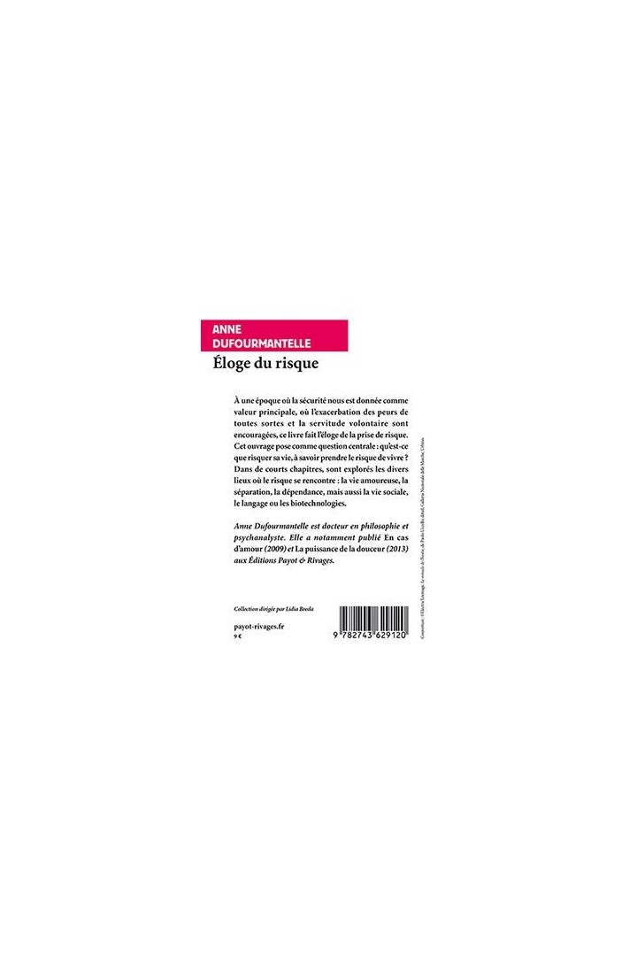 Éloge du risque
