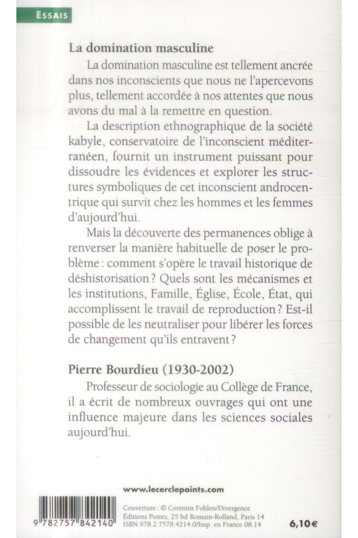 La domination masculine