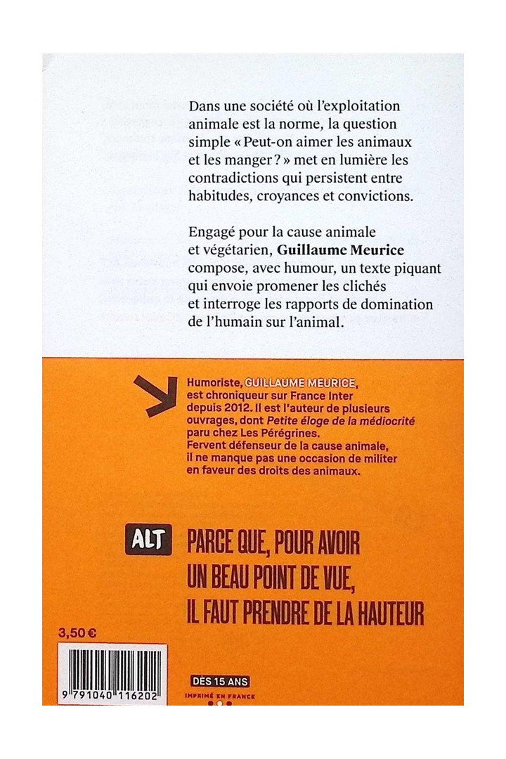 Peut-on aimer les animaux et les manger ?
