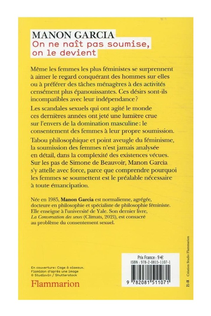 On ne nait pas soumise, on le devient