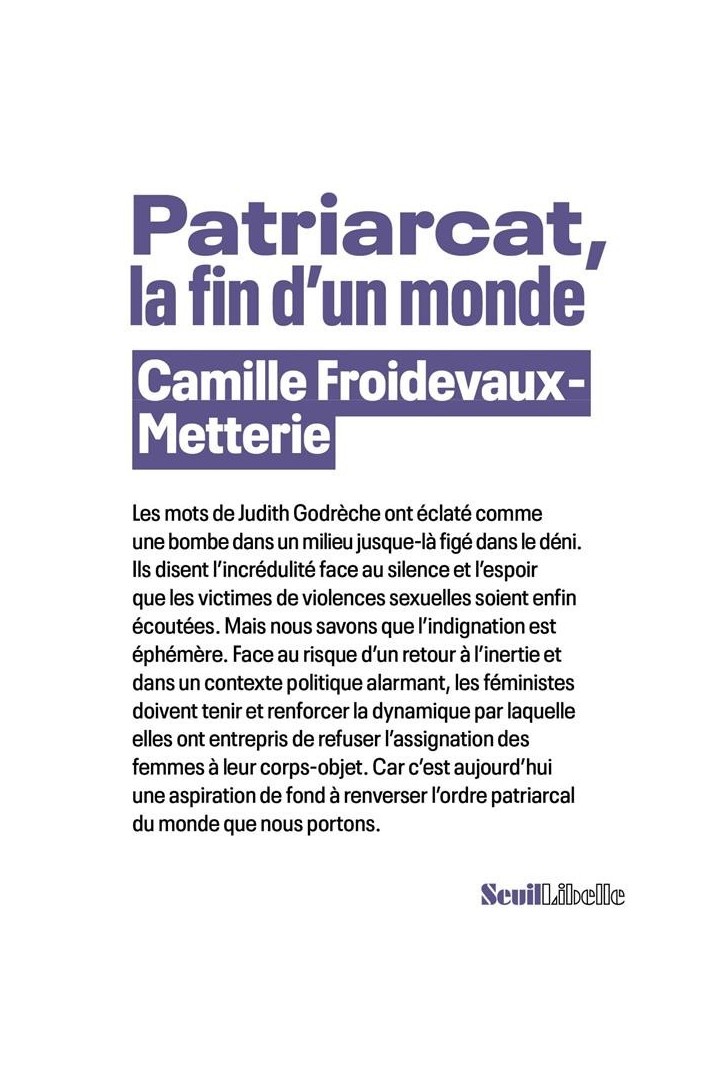 Patriarcat, la fin d'un monde