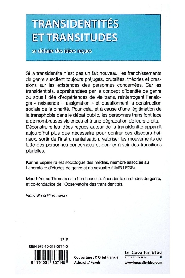 Transidentités et transitudes : se défaire des idées reçues