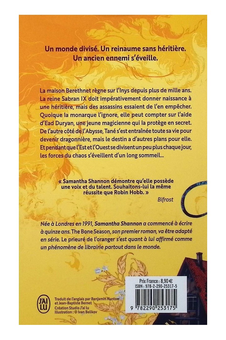 Le prieuré de l'oranger Partie 1