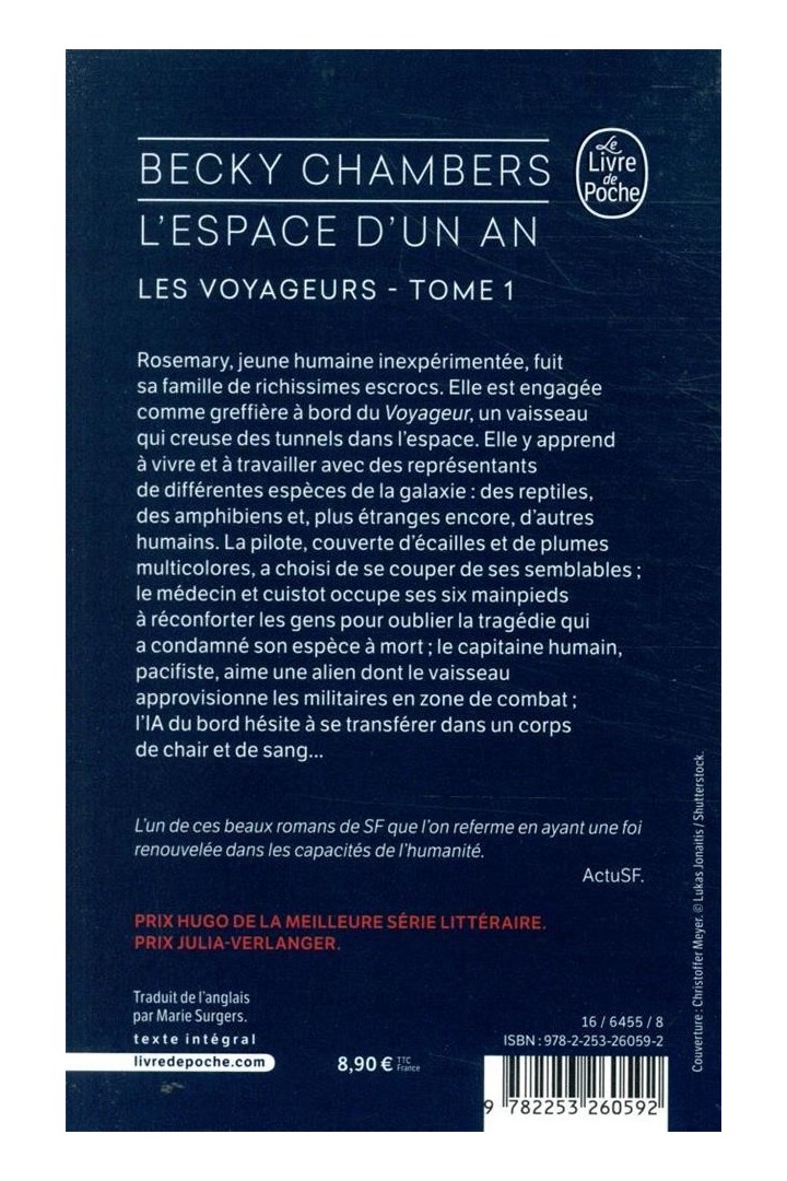 Les voyageurs Tome 1 : L'Espace d'un an