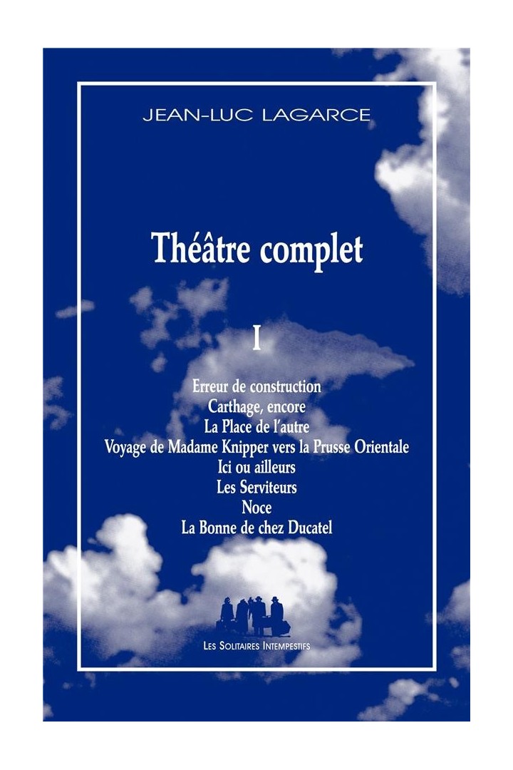 Théâtre complet Tome 1