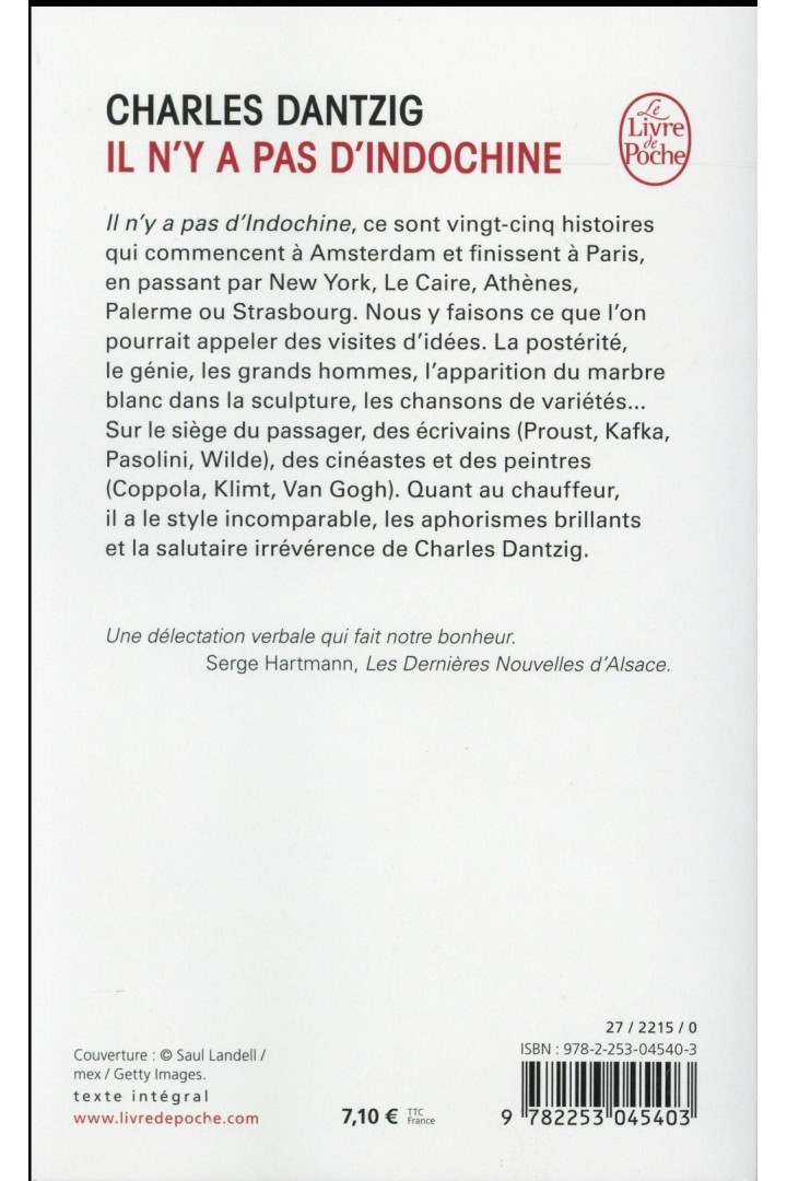Il n'y a pas d'Indochine