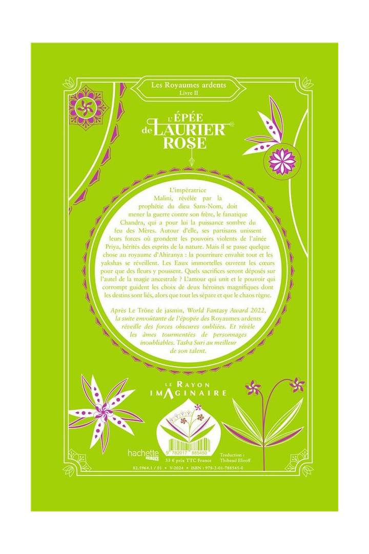 Les royaumes ardents Tome 2 : L'épée de laurier-rose