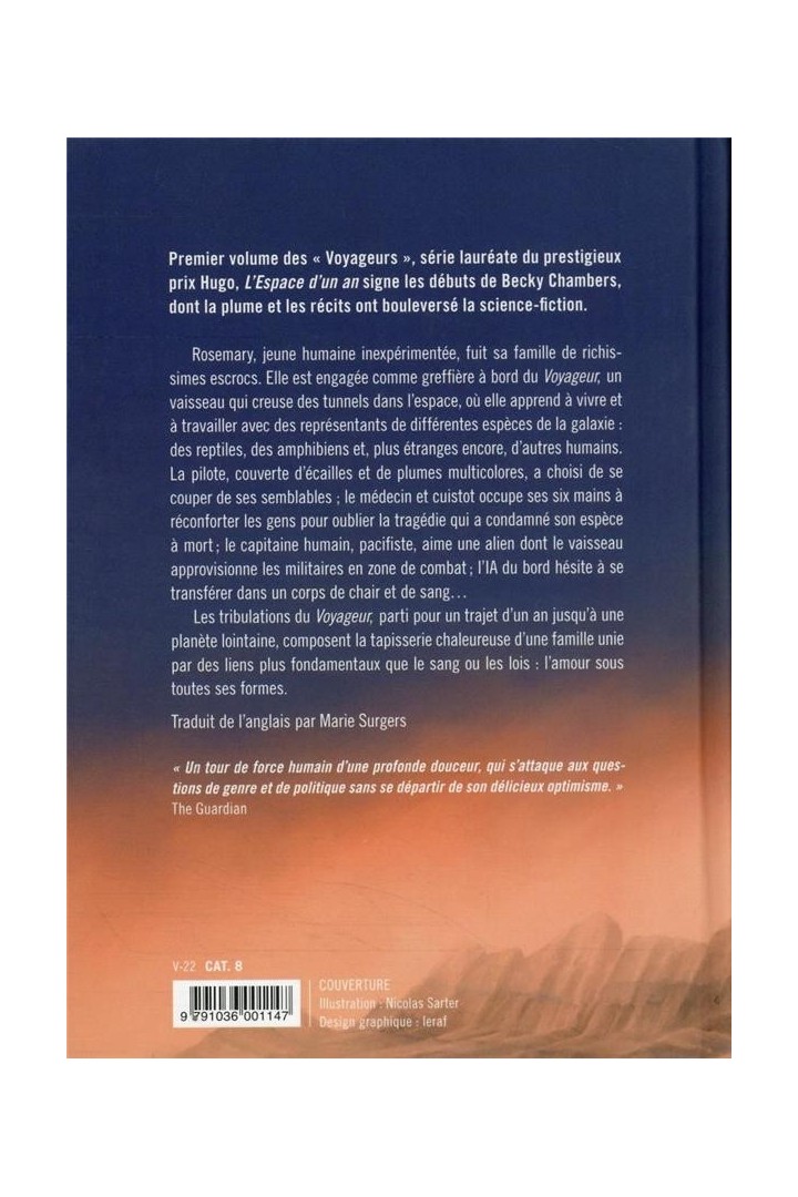 Les voyageurs Tome 1 : l'espace d'un an