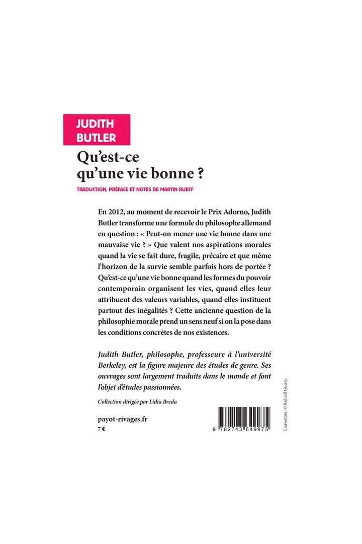 Qu'est-ce qu'une vie bonne ?
