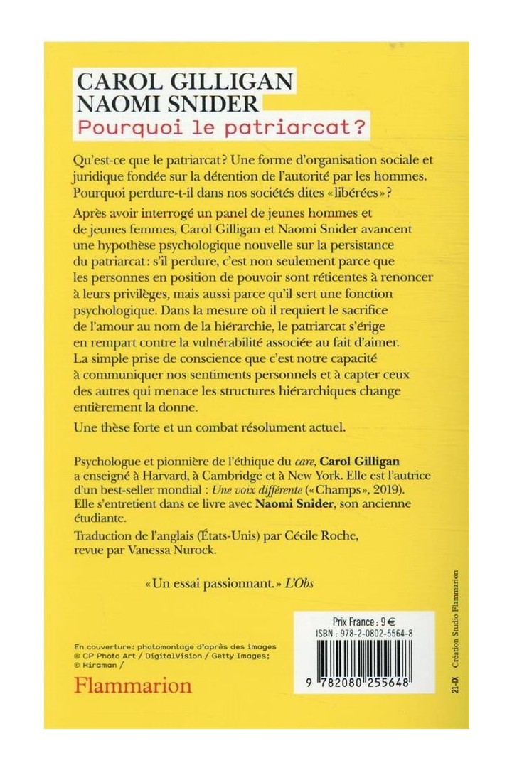 Pourquoi le patriarcat ?