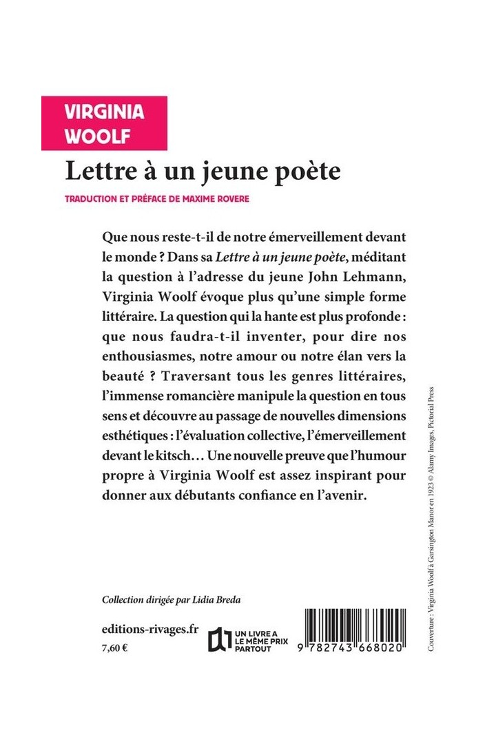 Lettre à un jeune poète : et autres textes