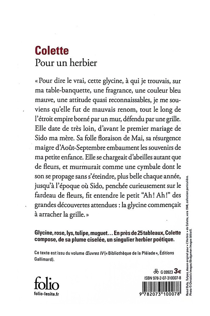 Pour un herbier
