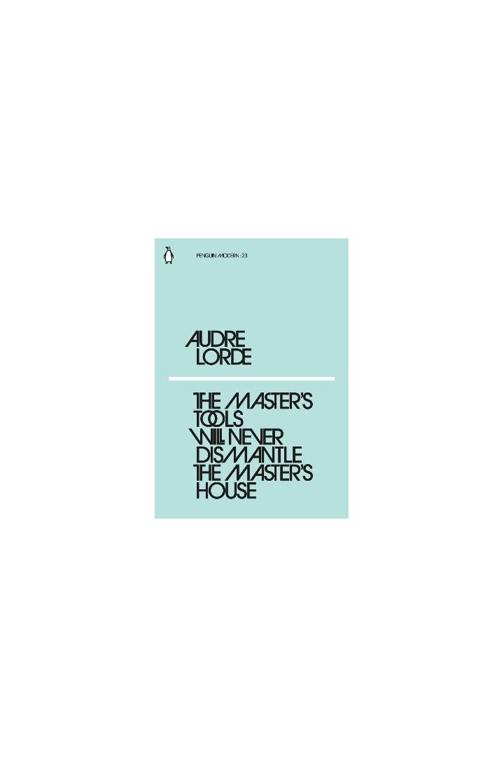 Audre Lorde : the master's tools will never dismantle the master's house