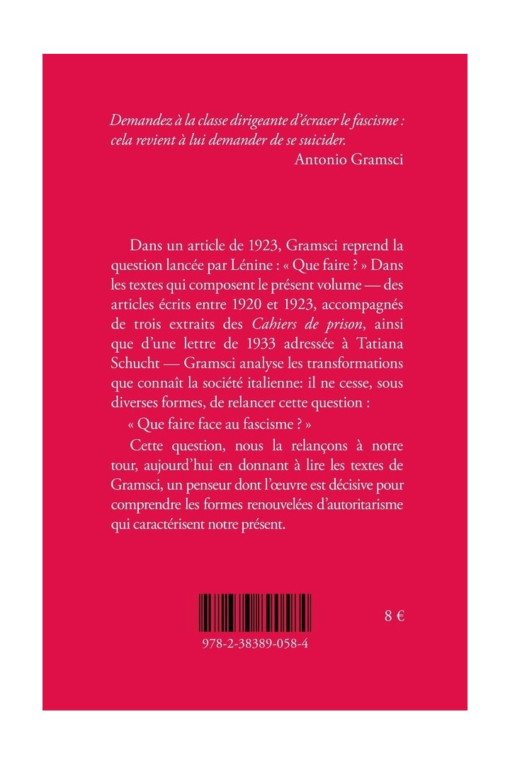 Que faire face au fascisme ?