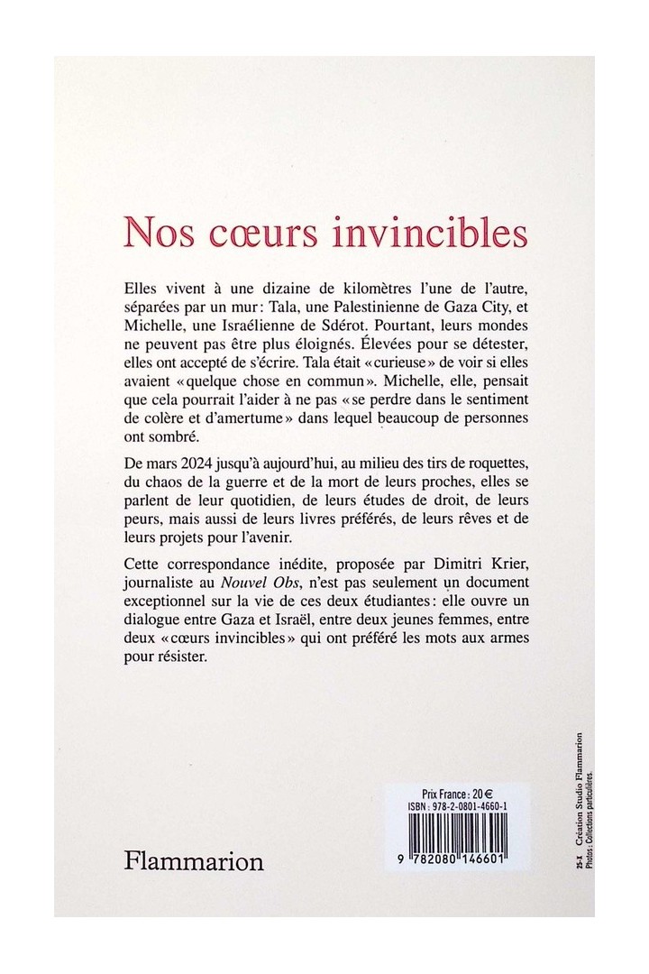 Nos coeurs invincibles : entre une étudiante à Gaza et une étudiante en Israël