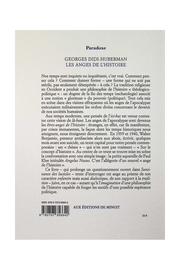 Les anges de l'Histoire. Images des temps inquiets