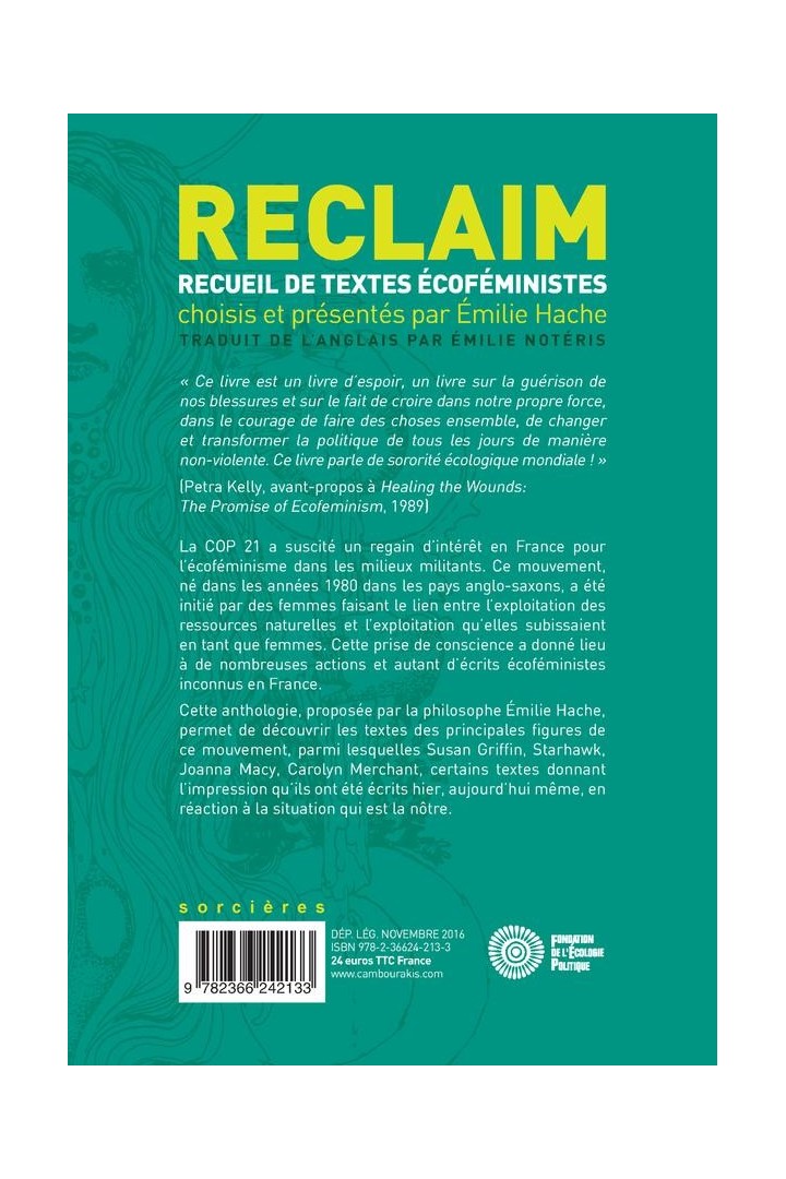 Reclaim ; recueil de textes écoféministes