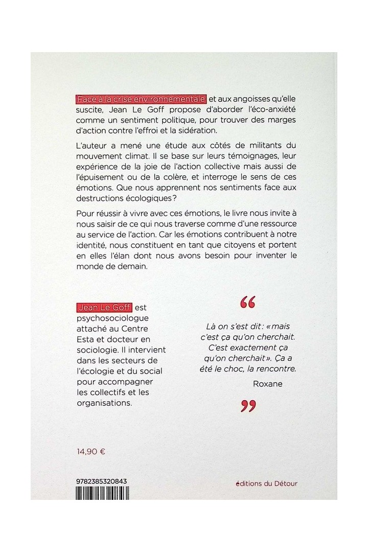 Politiser l'éco-anxiété