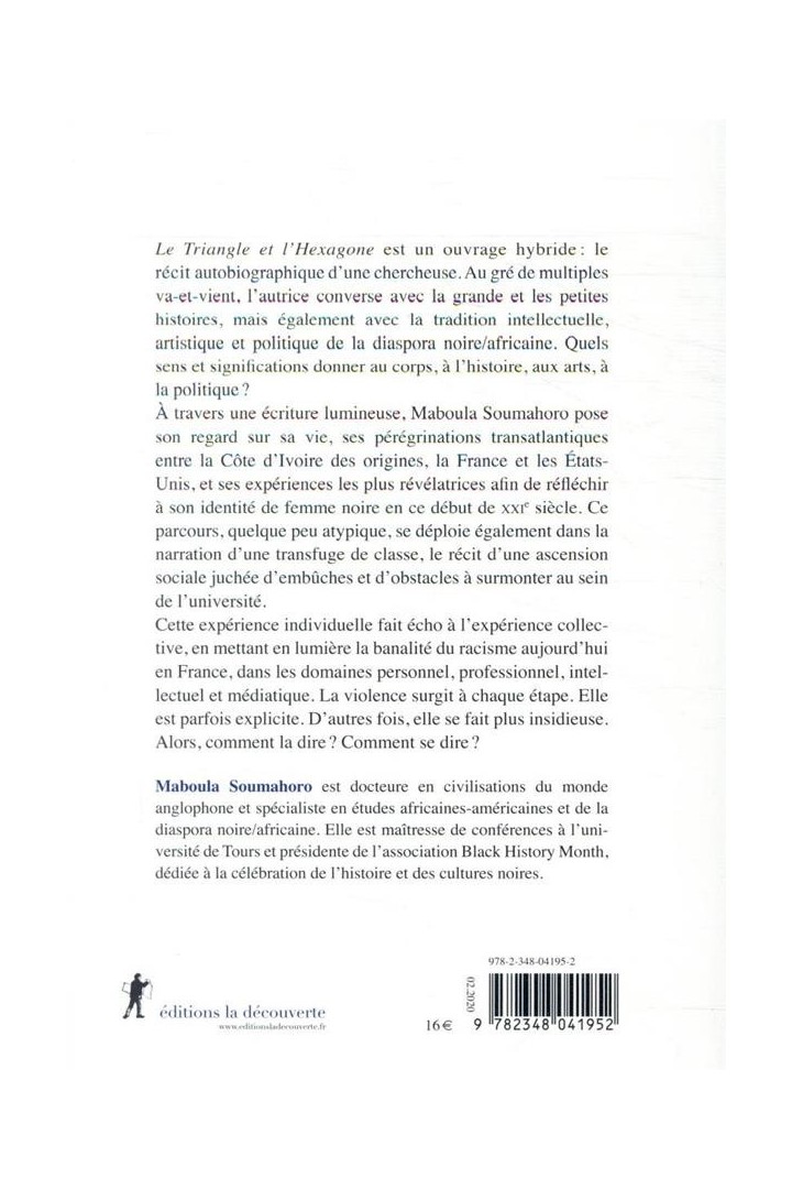 Le triangle et l'hexagone : réflexions sur une identité noire