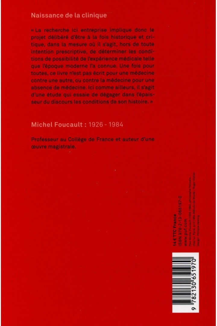 Naissance de la clinique (9e édition)