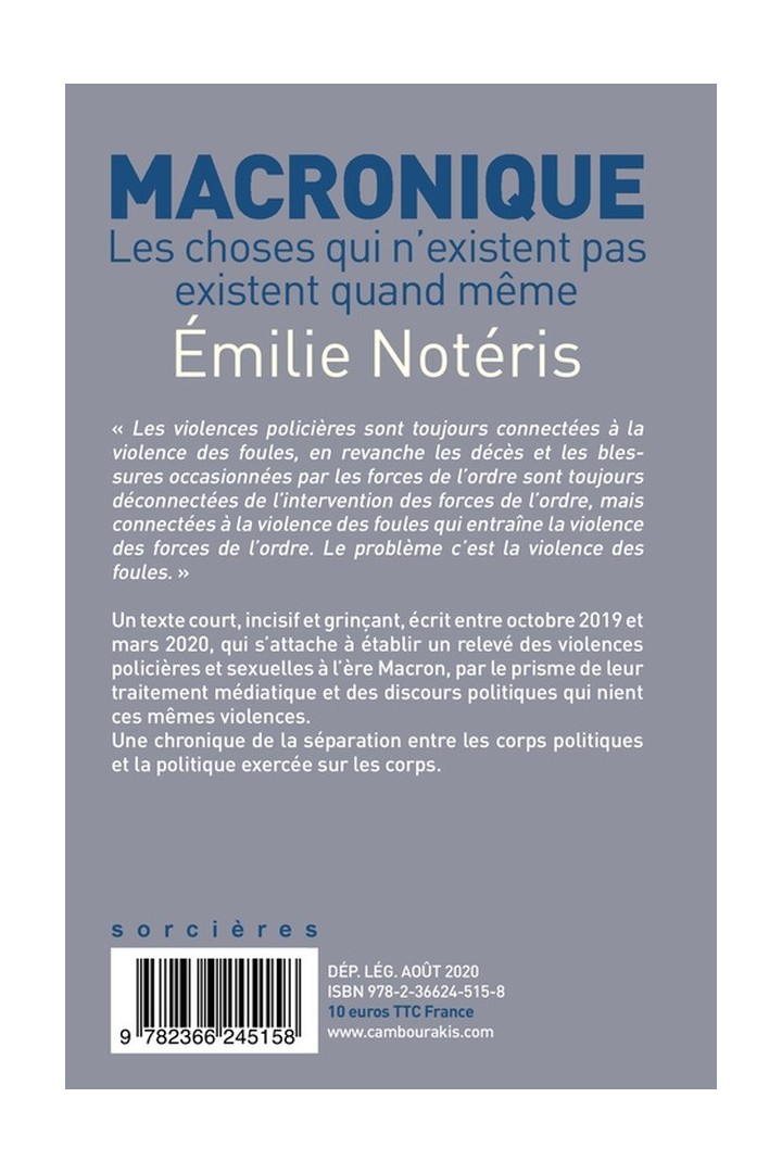 Macronique ; les choses qui n'existent pas existent quand même